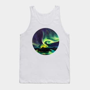 aurora borealis nothern lights night sky Tank Top